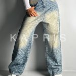 شلوار بگ زنانه طرحدار2418