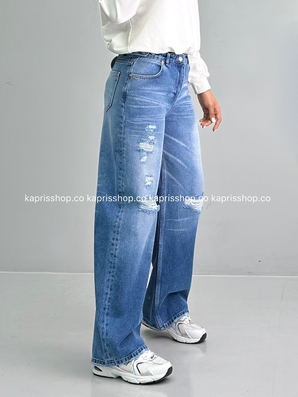KJDJ0951 شلوار لوز واید زنانه2586 - Image 1