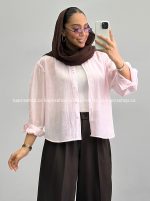 شومیز زنانه سرشانه چین010207