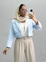 کت زنانه کراپ 2جیب010199 - Image 6