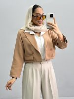 کت زنانه کراپ 2جیب010199 - Image 4