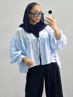 مانتو زنانه گره ای پاپیون 010194 - Image 2