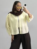 شومیز زنانه سرشانه چین010207 - Image 7