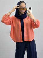شومیز زنانه سرشانه چین010207 - Image 5