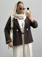 کت زنانه چاپی کد 010200 - Image 3