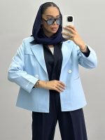 کت زنانه چاپی کد 010200 - Image 2