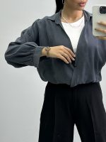 شومیز زنانه تاپ دار 010210 - Image 6
