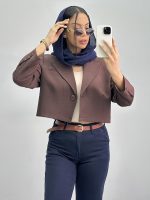 کت زنانه کراپ کاپریس 010244 - Image 3