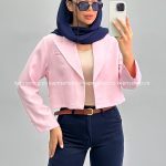 کت زنانه کراپ کاپریس 010244