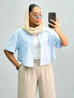 شومیز زنانه اسلپ 010255 - Image 7