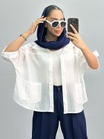 شومیز زنانه شیشه ای 010252 - Image 3