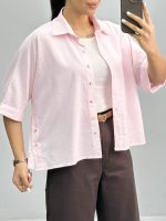 شومیز زنانه بغل دکمه 010254 - Image 4