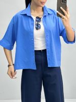 شومیز زنانه بغل دکمه 010254 - Image 6