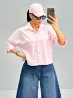 شومیز زنانه آستین چاکدار 010256 - Image 3