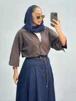 شومیز زنانه مچ گشاد 010257 - Image 6