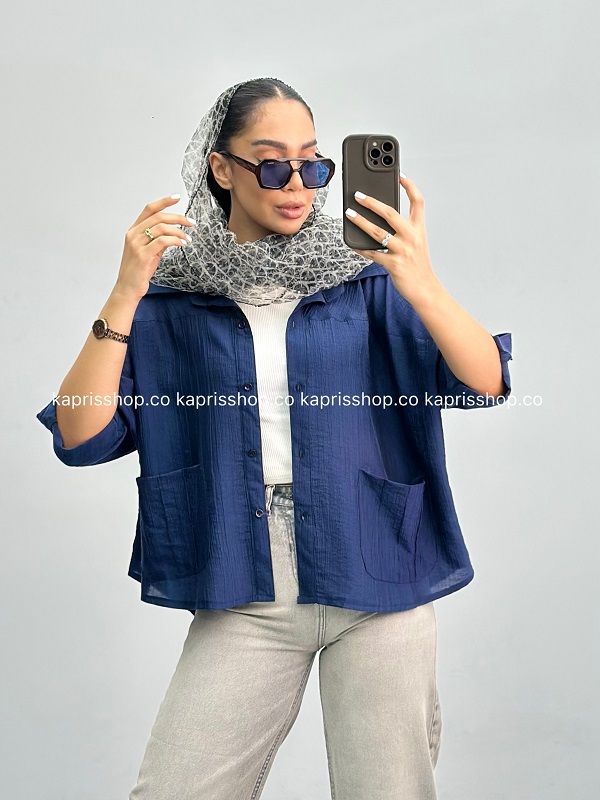 PUYC2030 شومیز زنانه شیشه ای 010252 - Image 1