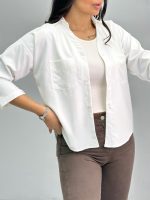 شومیز زنانه سیلک 2جیب 010279 - Image 4