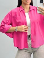 شومیز زنانه تک جیب 010280 - Image 3