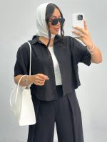شومیز زنانه پری تک جیب 010284 - Image 5