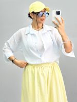 شومیز و کراپ زنانه دوتیکه راه راه 010260 - Image 4