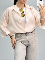 شومیز و کراپ زنانه دوتیکه راه راه 010260 - Image 3