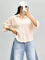 شومیز زنانه شیشه ای راه راه 010259 - Image 4
