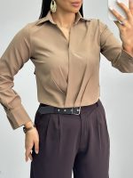 شومیز زنانه جلو پیله 010268 - Image 4
