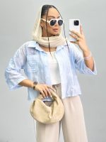 شومیز زنانه پری شیشه ای 010272 - Image 7