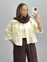 شومیز زنانه پری شیشه ای 010272 - Image 4