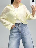 شومیز زنانه پری شیشه ای دوتیکه میومیو 010273 - Image 9