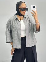 شومیز زنانه لینن 010270 - Image 3