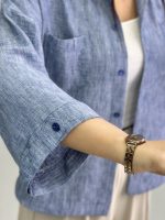 شومیز زنانه لینن 010270 - Image 4
