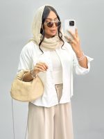 شومیز زنانه تک جیب 010280 - Image 13