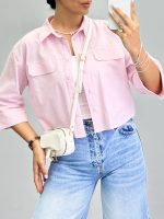 شومیز زنانه جیب نما 010293 - Image 2