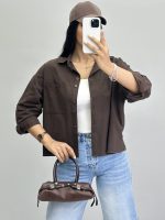 شومیز زنانه جفت دکمه 010296 - Image 2