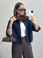 شومیز زنانه جفت دکمه 010296 - Image 4