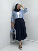 شومیز زنانه پایین گت 010288 - Image 2