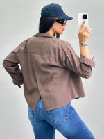 شومیز زنانه ضربدری 010289 - Image 3