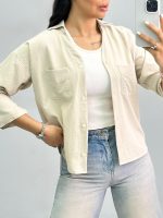شومیز زنانه سیلک 2جیب 010279 - Image 9
