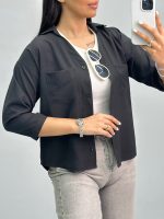 شومیز زنانه سیلک 2جیب 010279 - Image 10