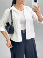 شومیز زنانه ضربدری 010289 - Image 5