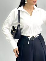 شومیز زنانه پایین گت 010288 - Image 7