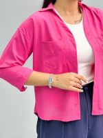 شومیز زنانه سیلک 2جیب 010279 - Image 11