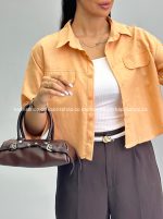 شومیز زنانه جیب نما 010293