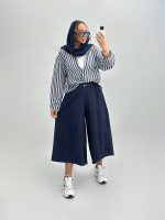 شومیز زنانه دوتیکه راه راه 010276 - Image 8