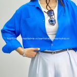 شومیز زنانه تک جیب 010280
