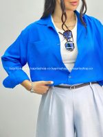 شومیز زنانه تک جیب 010280
