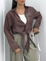شومیز زنانه پایین گره ۰۱۰۳۰۴ - Image 3