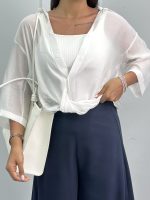 شومیز شیشه ای زنانه 010305 - Image 10
