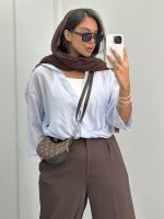 شومیز شیشه ای زنانه 010305 - Image 7